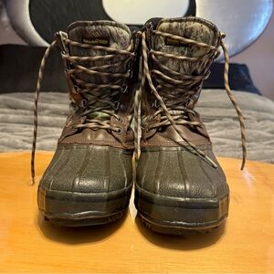Browning Thinsulate Ultra Insulation Steel Shank Camo Duck Boots Mens Size 11